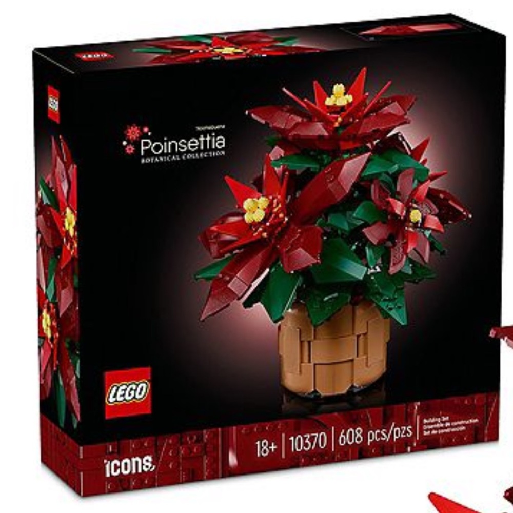 LEGO Icons Poinsettia Plant 10370 Building Kit (608 pieces) (NB)